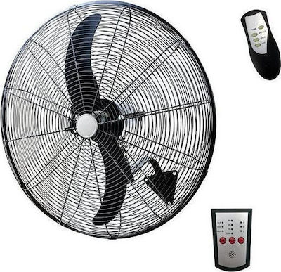 Eurolamp Επαγγελματικός Ανεμιστήρας Τοίχου 180W Διαμέτρου 71cm με Τηλεχειριστήριο 147-29042